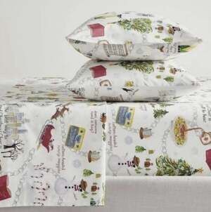 New!! Pottery Barn, Buddy, The Elf Size Full Sheet Set Cotton